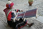 Cusco, traditional textiles weaving